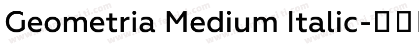Geometria Medium Italic字体转换